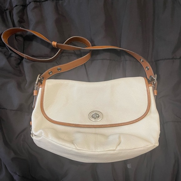 Coach Handbags - Coach Crossbody Bag in Creme and Tan *Available 9/5*